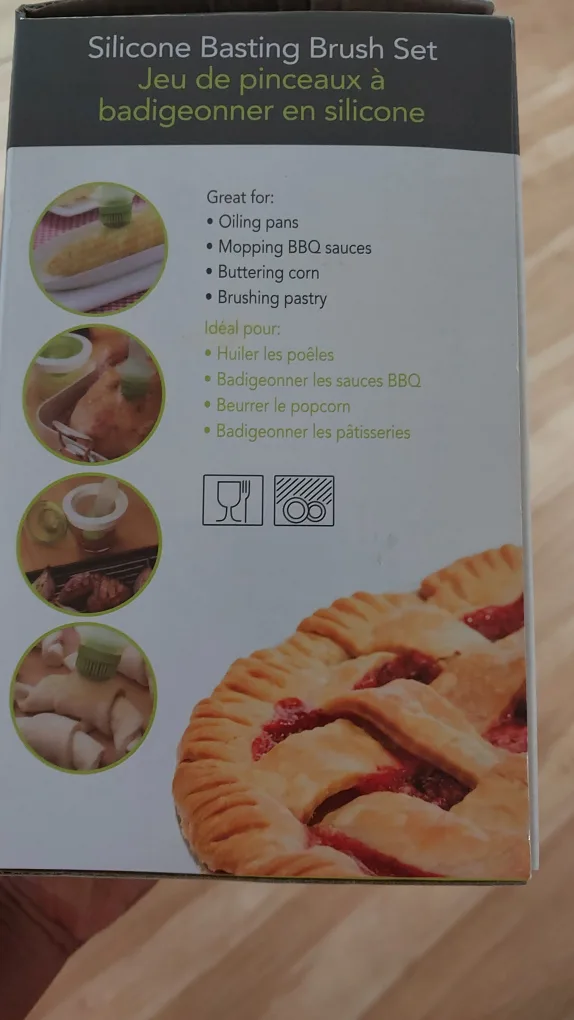 BNIB Luciano Gourmet Silicone Basting Brush Set image indicator(5)