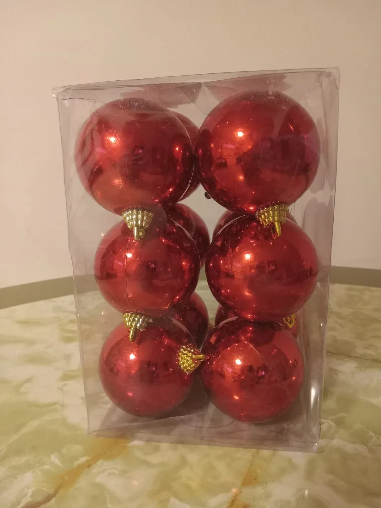 Debbie Travis Blue Glitter Christmas Ornaments image indicator(3)