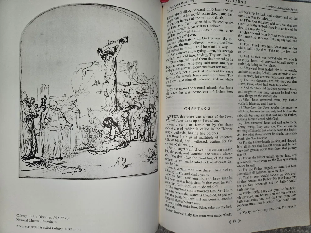 Antique - 1959 Holy Bible Rembrandt Edition image indicator(6)