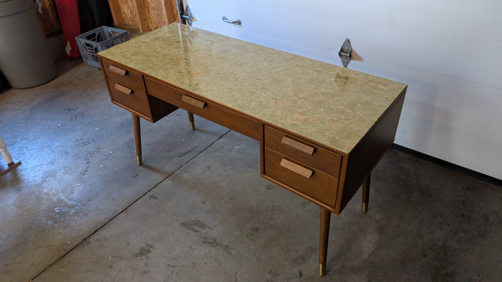 MCM Desk In A Walnut Finish - photo 3