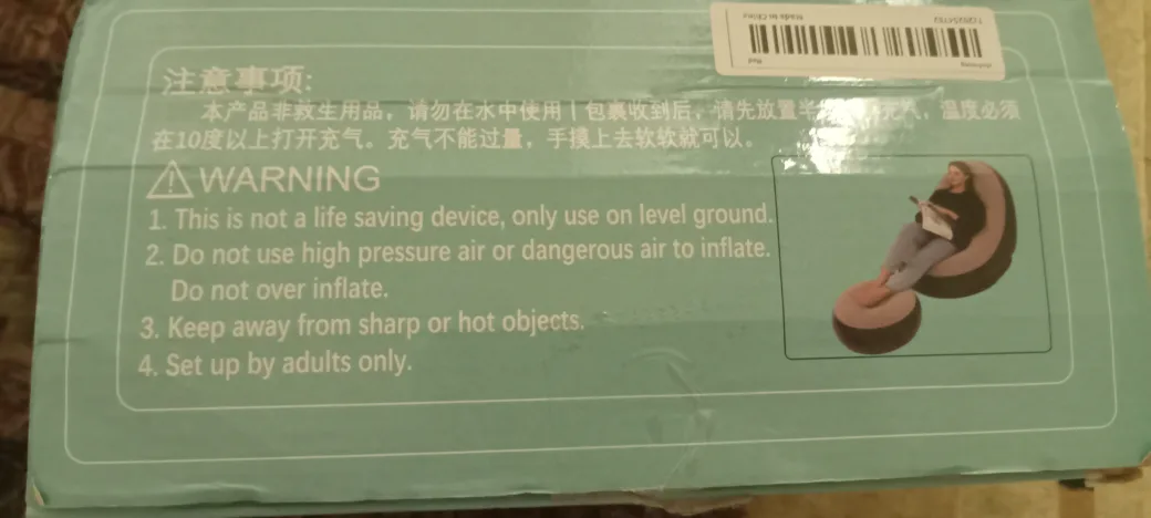 Inflatable Chair and Ottoman Set image indicator(5)