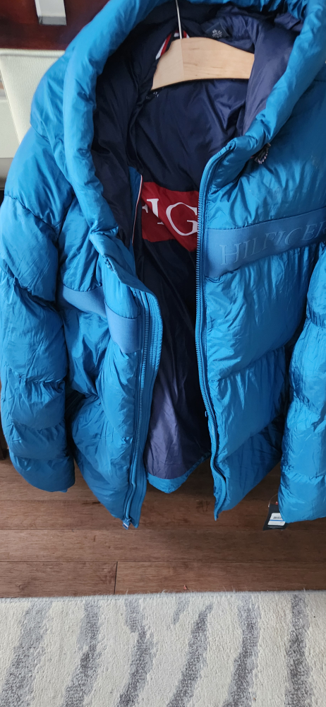 Brand New Tommy Hilfiger Blue Puffer Jacket
