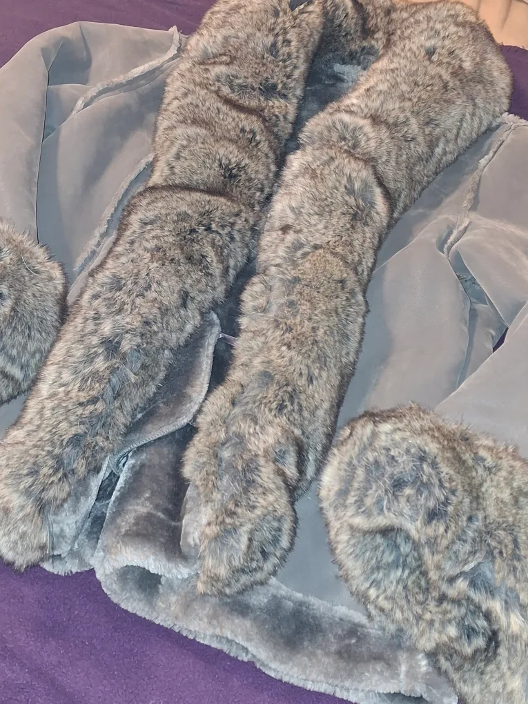 JC Womens Faux Fur Trim Jacket image indicator(5)