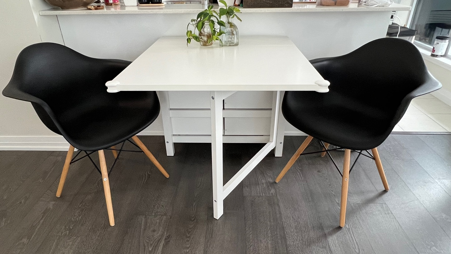 Set of 2 Black Eames Style Dining Chairs - photo 2