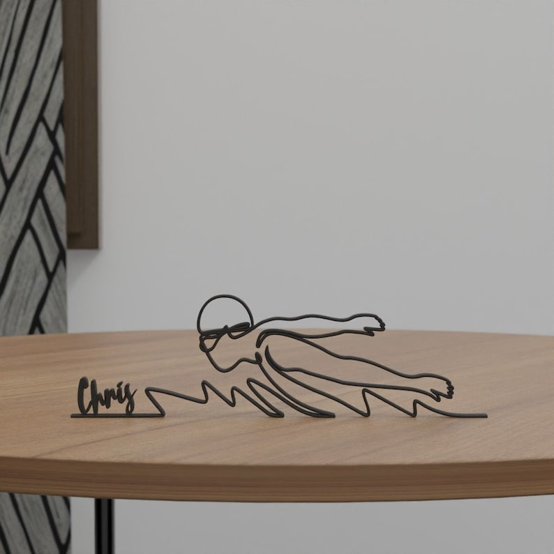 Sculpture of Swimmer