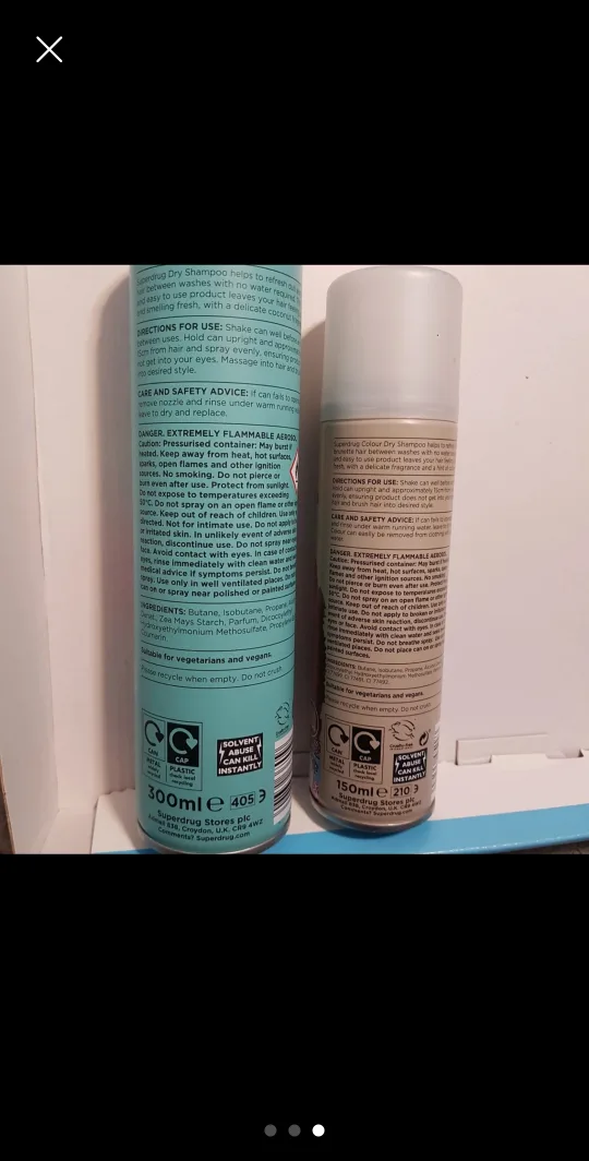 2 x Dry Shampoo - Coconut Kiss & Cocoa Brown image indicator(3)