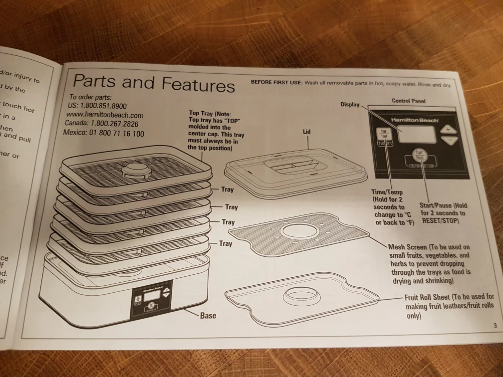 Hamilton Beach Food Dehydrator - photo 3