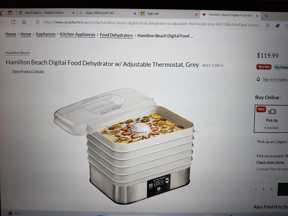 Hamilton Beach Food Dehydrator - photo 5
