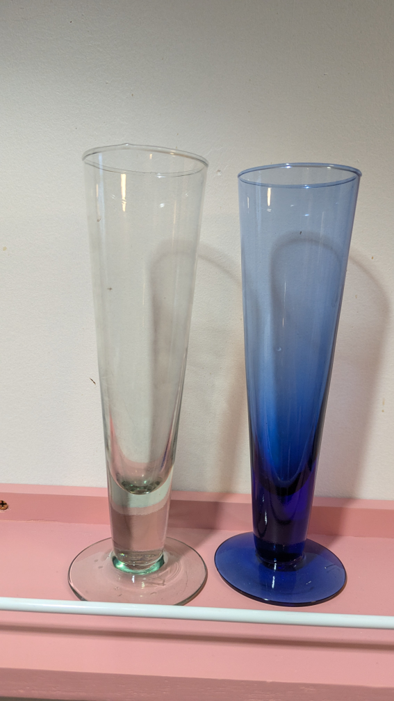 #freecycle Set of 2 Tall Glass Vases