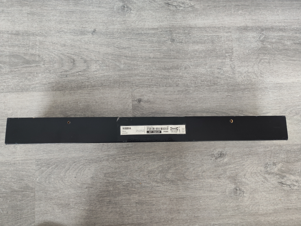 IKEA RIBBA Black Wall Shelf - photo 2