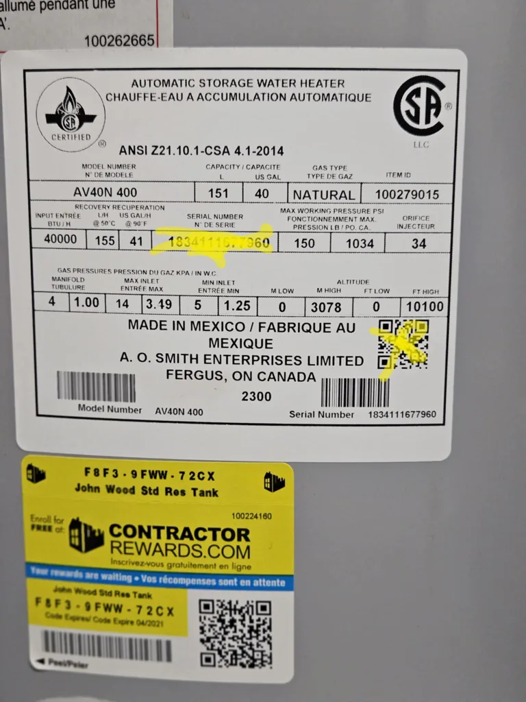 John Wood ProLine Commercial Grade Water Heater image indicator(5)