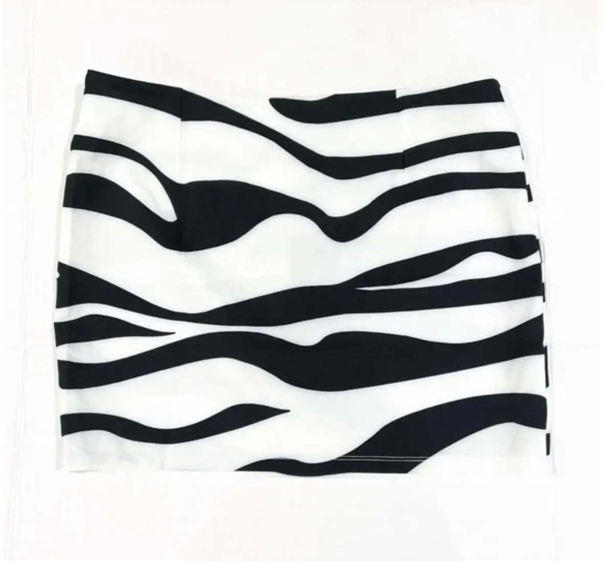 White fox - Zebra Print Mini Skirt - XS thumbnail