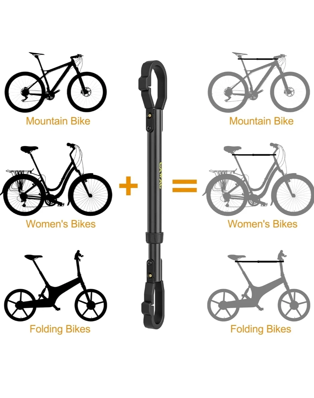 Bike Crossbar Adapter - Adjustable Top Tube for Various Bikes image indicator(6)