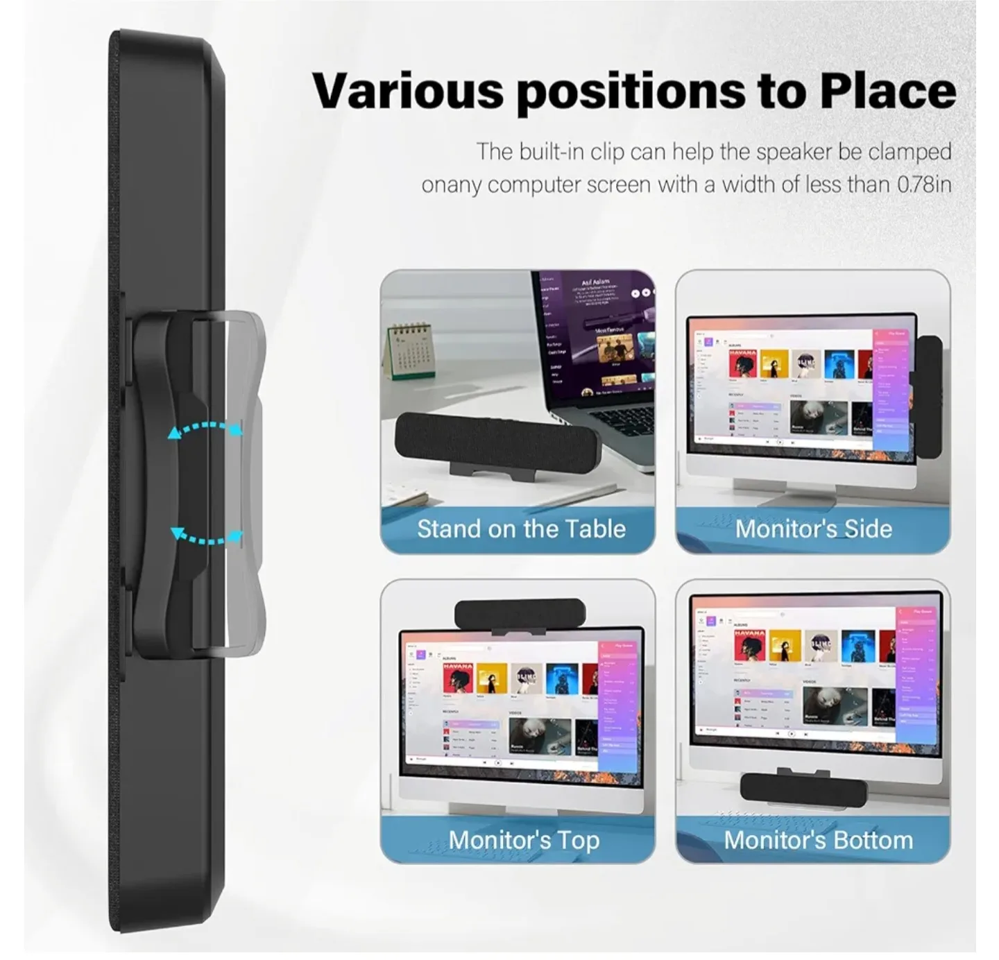 OGUPGX Computer Speakers for Desktop PC image indicator(6)