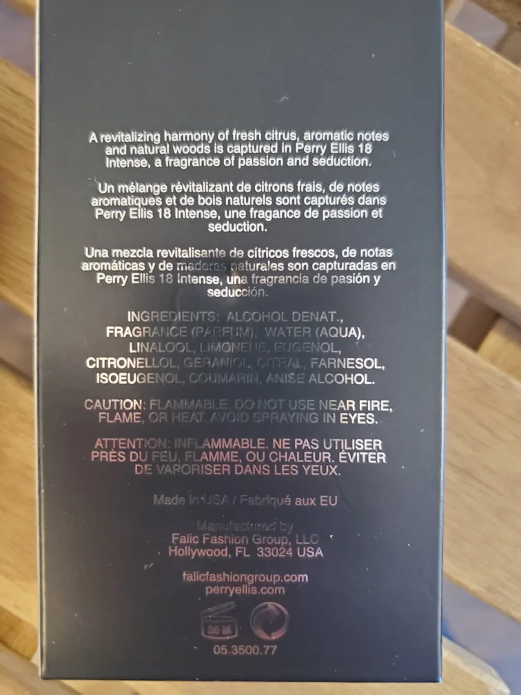 Cologne - Perry Ellis 18 Intense Eau de Toilette Spray image indicator(2)