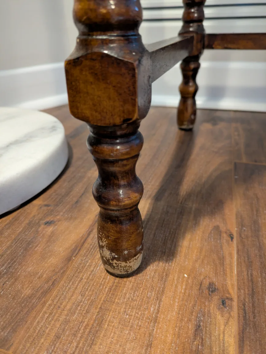 Vintage Telephone Wooden End Table image indicator(3)