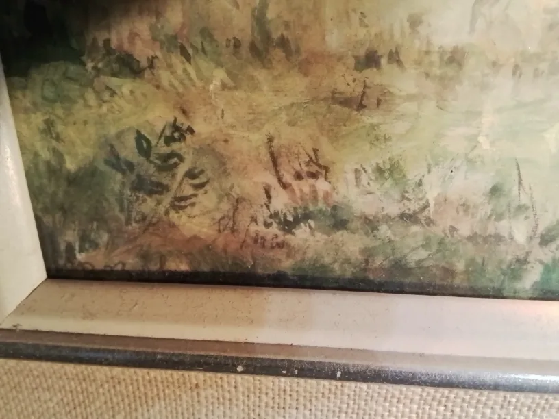 Framed Original Russian Watercolor Painting by Rozov 1966 image indicator(8)