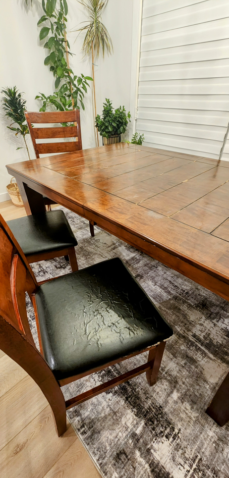 Dining Table Set with Bench and chairs**GOOD CDTN**** - photo 2