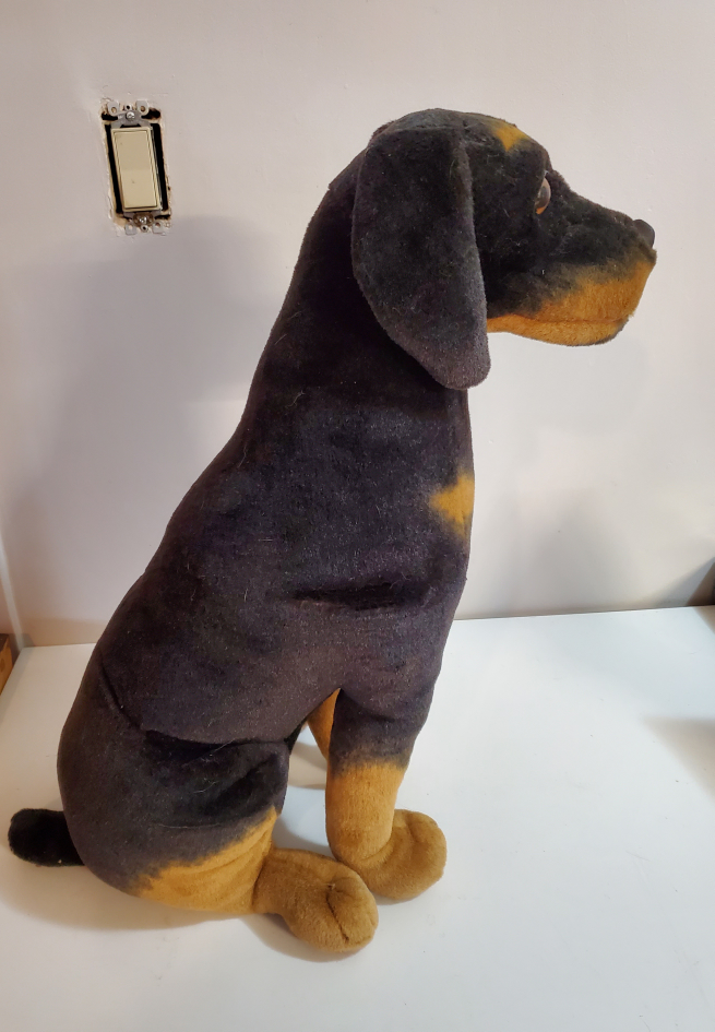 Rare VTG Large Stuffed Ganz 21" Rottweiler.... - photo 2