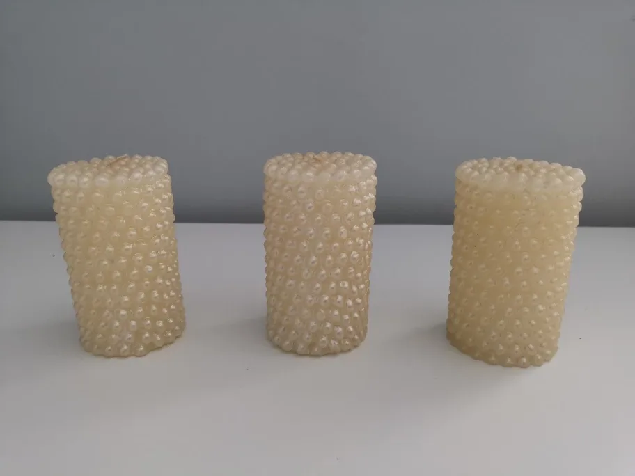 Set of 3 Beige Candles image indicator(3)