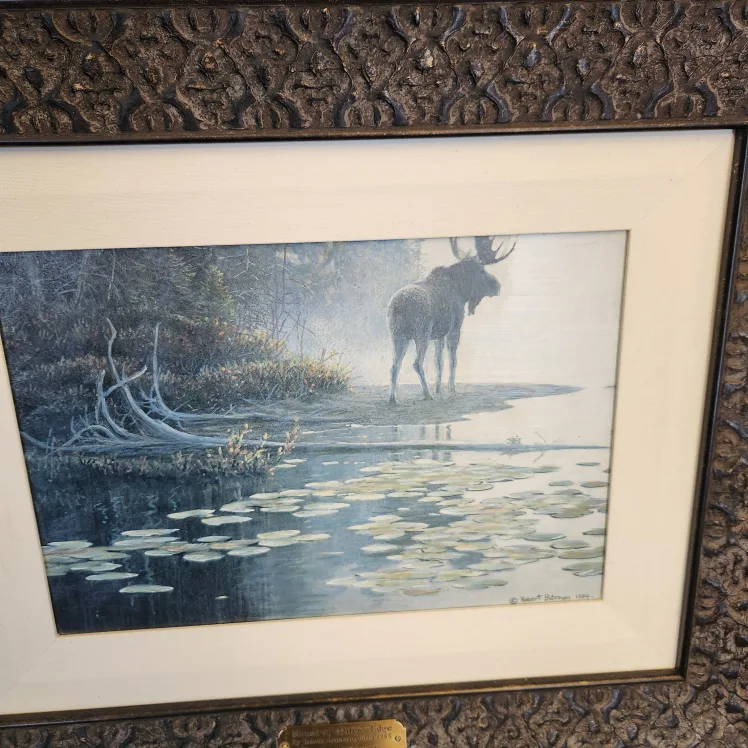 Set of 2 Framed Canadian Artist's Prints, brass label, image indicator(3)