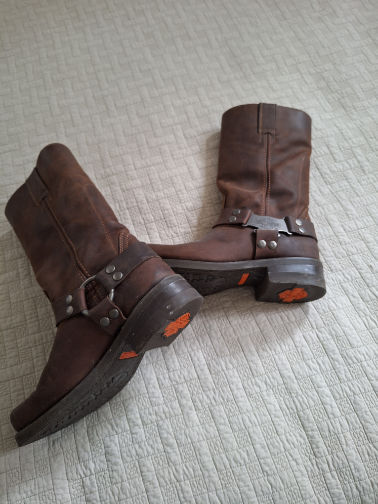 Harley Davidson Men's Brown Leather Boots - photo 2