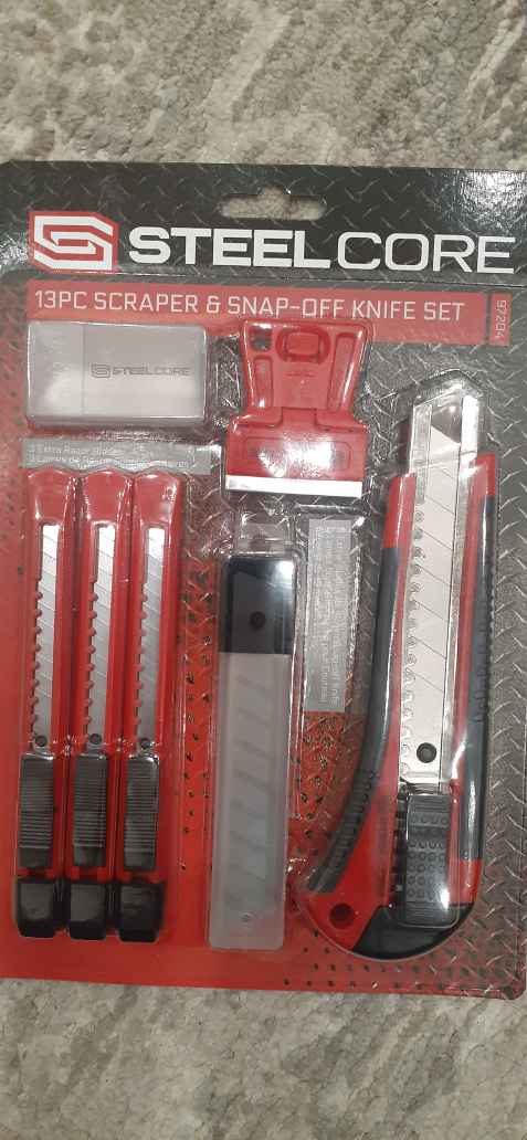 Steelcore 13pc Scraper & Snap-Off Knife Set - photo 2