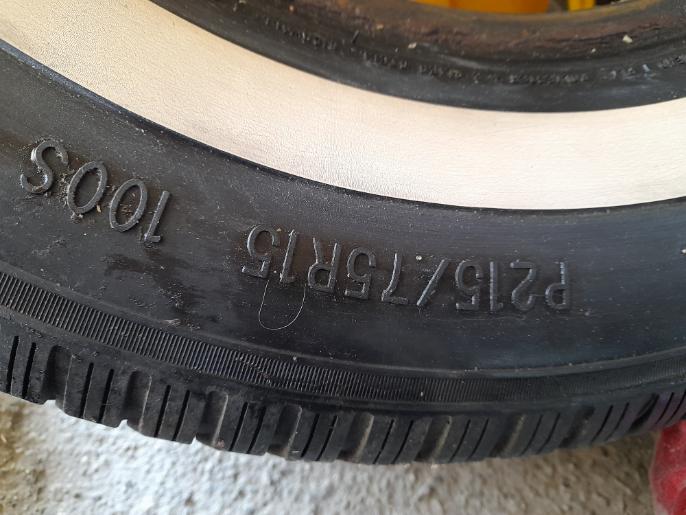 P215/75R15 100S Whitewall Tire - photo 2
