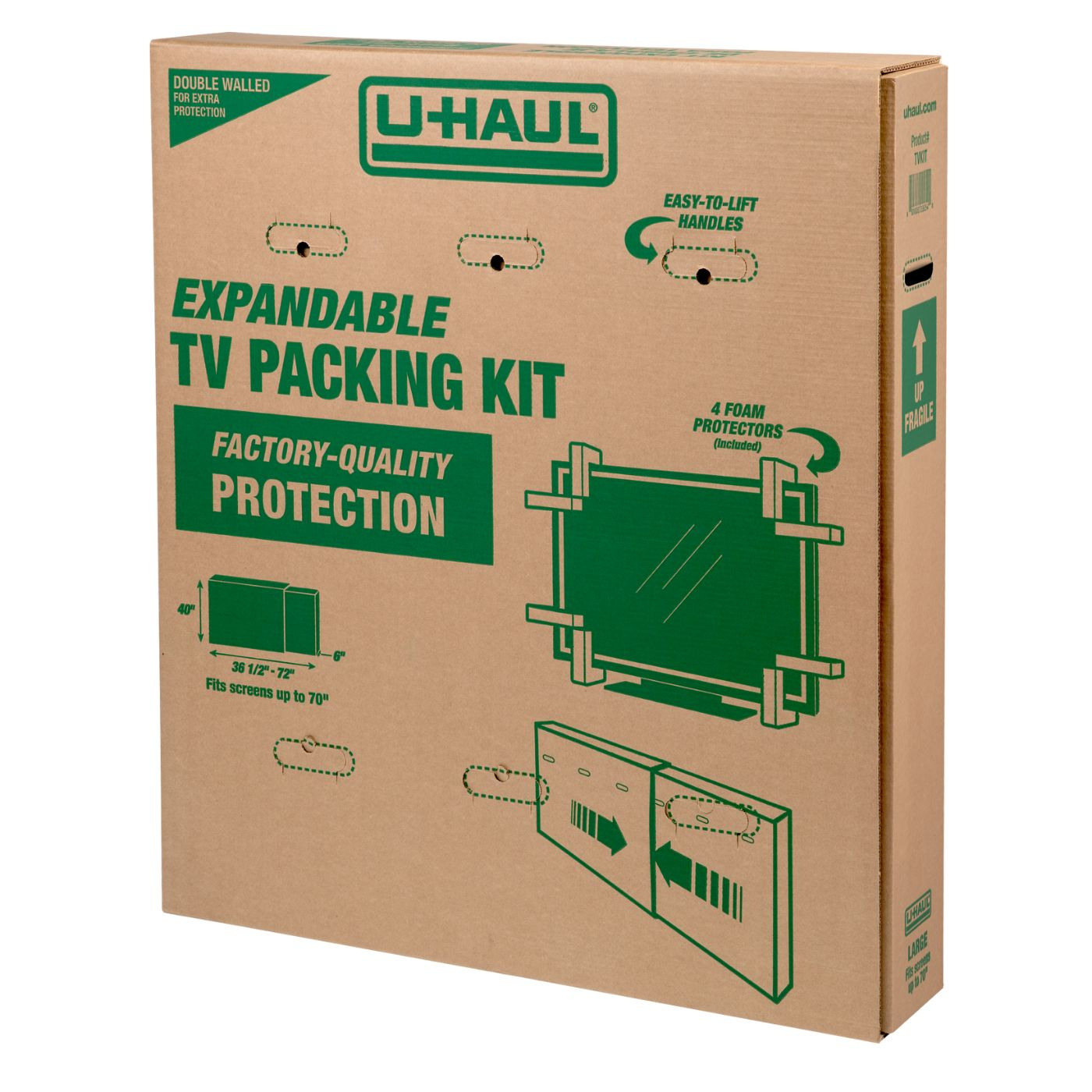 U-Haul Expandable TV Packing box