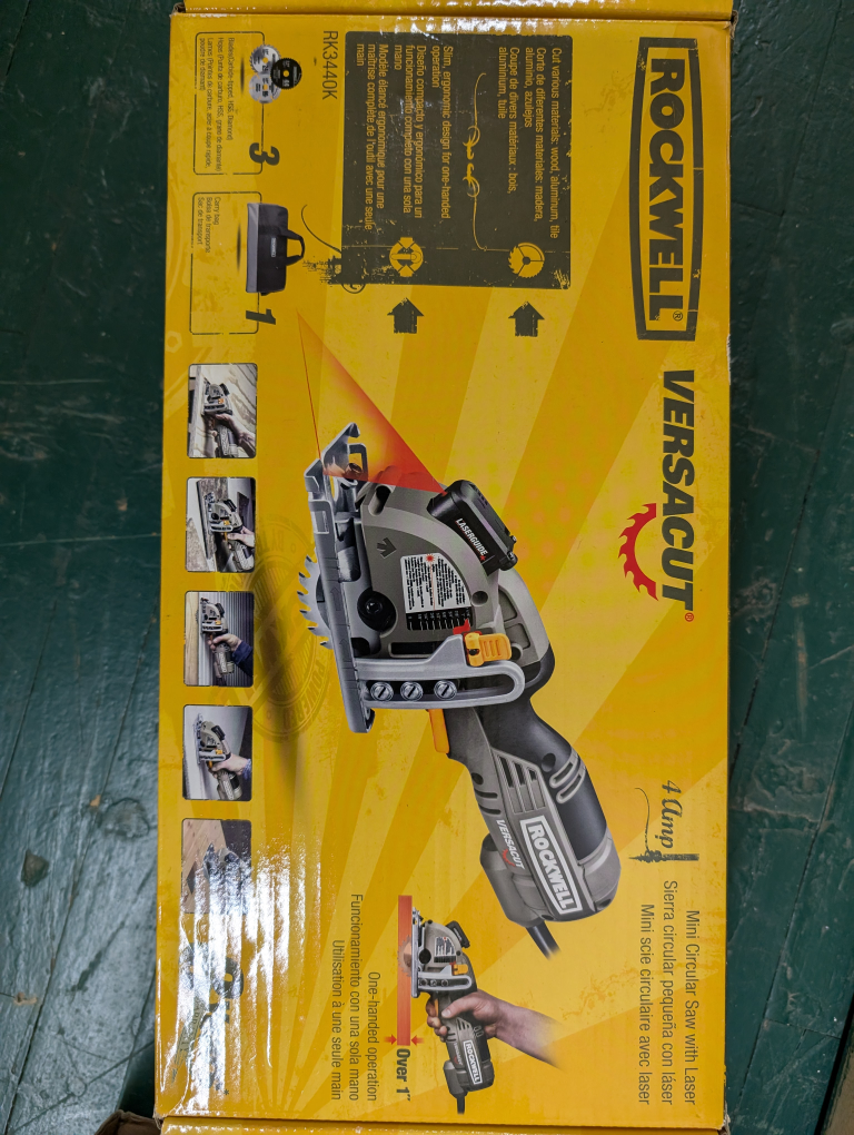 Rockwell Versacut 4 Amp Mini Circular Saw with Laser