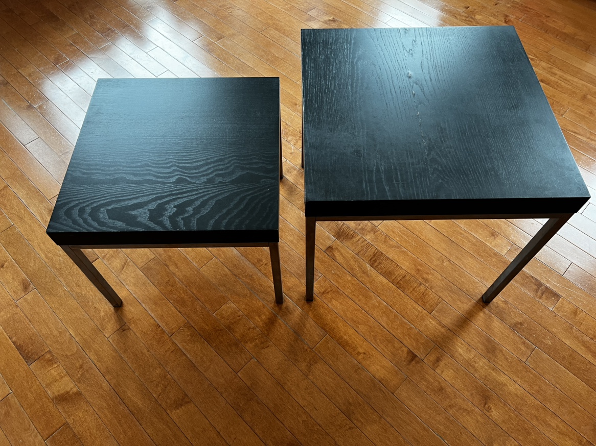 Set of 2 Black Nesting Tables