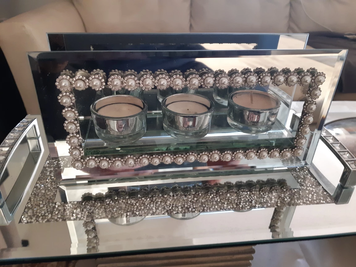 Allure Mirrored Tea Light Holder