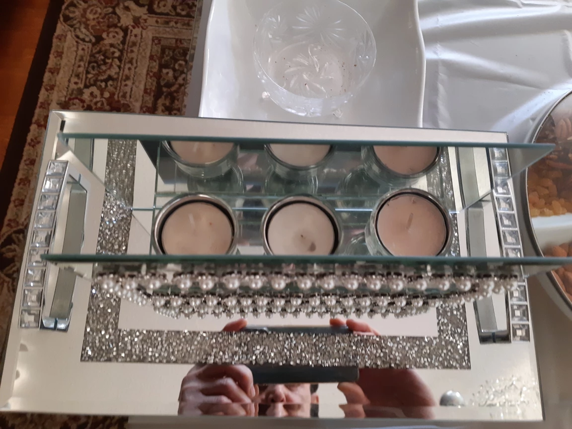 Allure Mirrored Tea Light Holder - photo 2