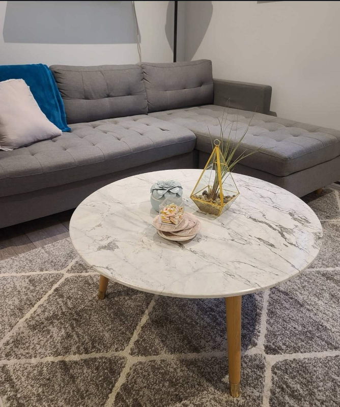 real marble coffee table
