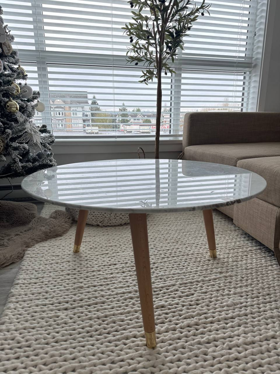 real marble coffee table - photo 3
