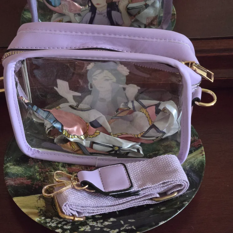 Euphoric Lilac Clear Crossbody Bag #ThriftyPicks image indicator(2)