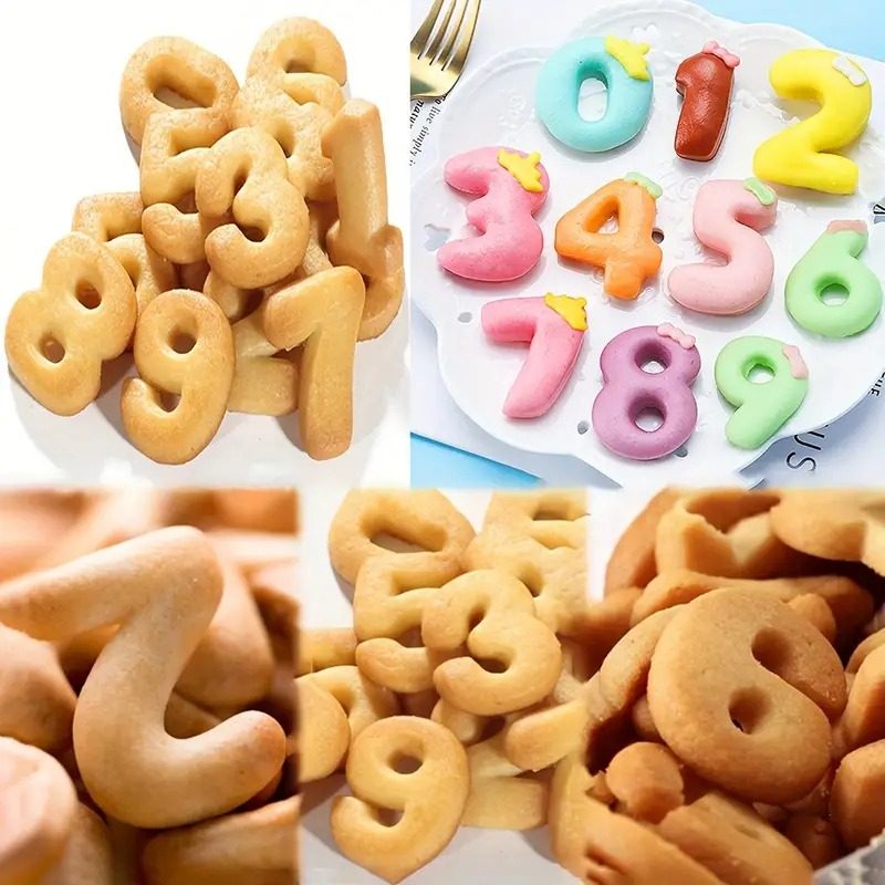 Stainless Steel Number Cookie Cutters