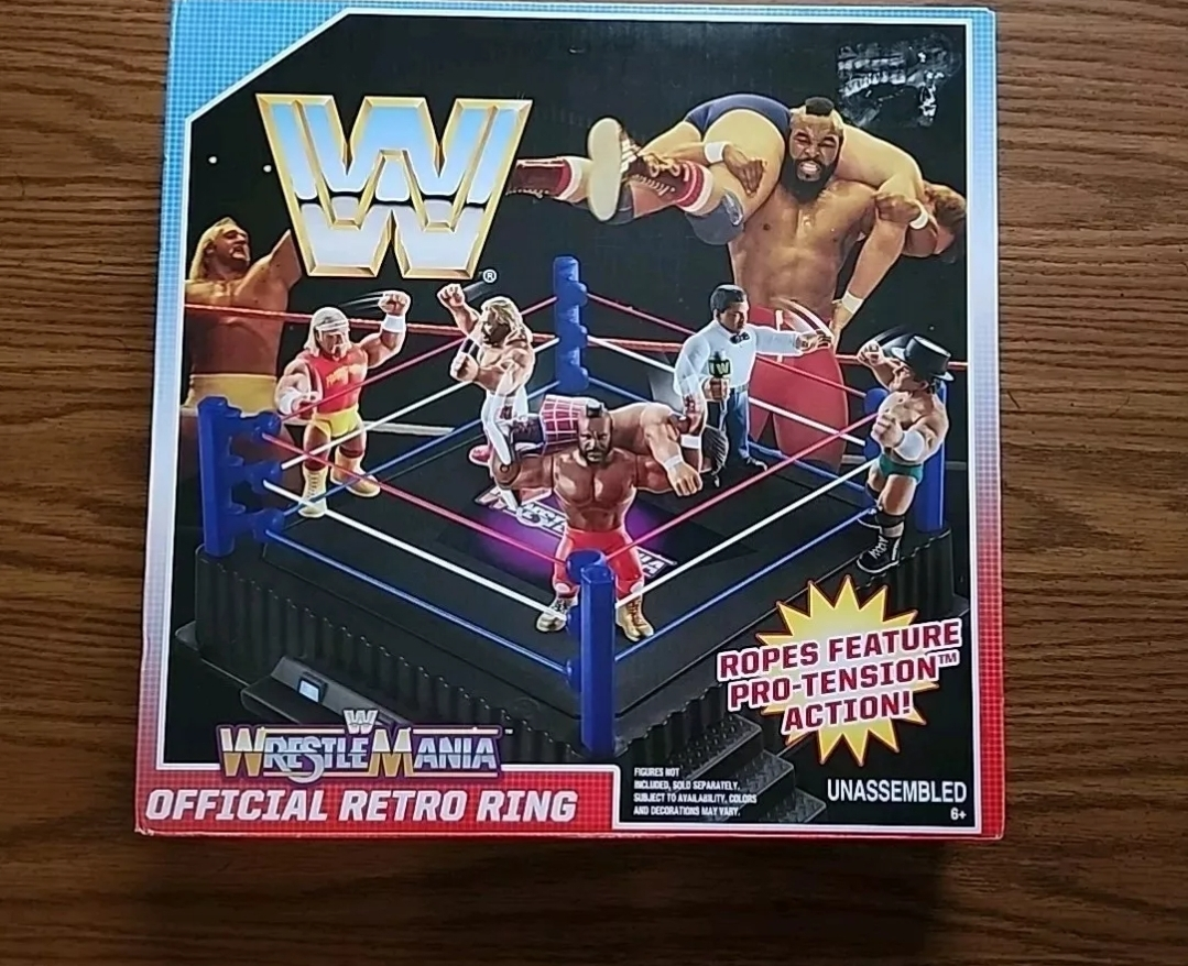 Mattel Creations WWE WWF WRESTLEMANIA OFFICIAL RETRO RING 2024