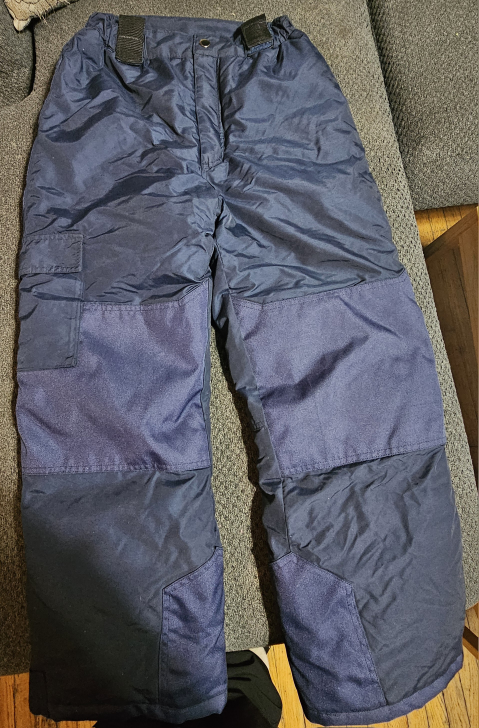 Blue Insulated Snow Pants unisex kids size 10/12
