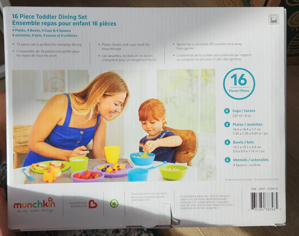 Munchkin 16 Piece Toddler Dining Set image indicator(2)