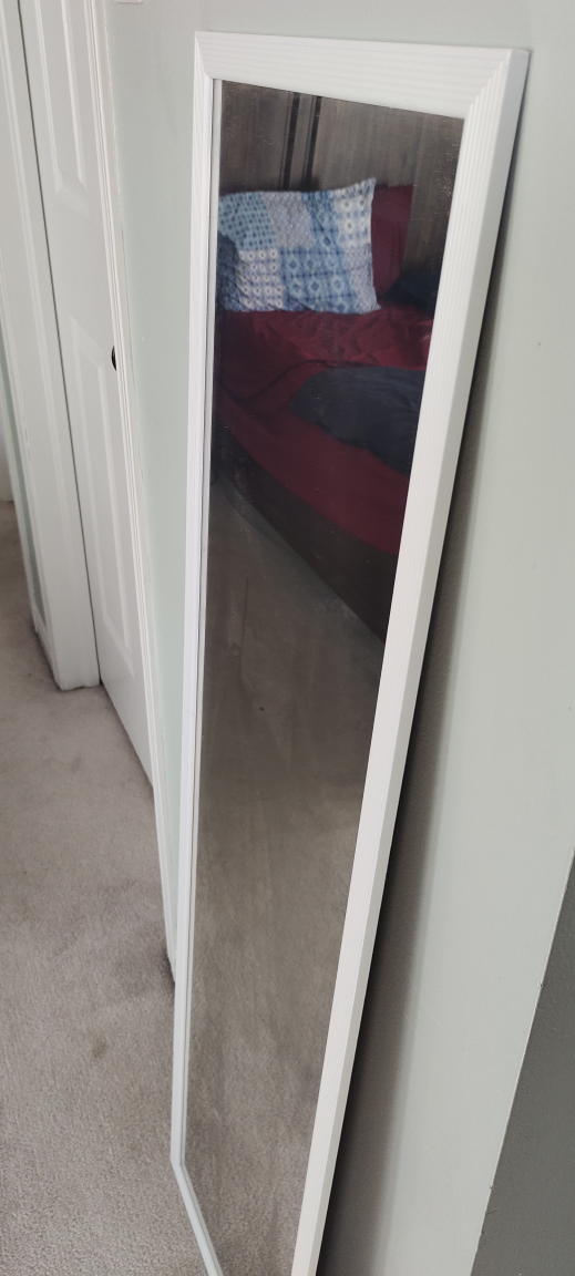 Full Length Mirror with White Frame - photo 2
