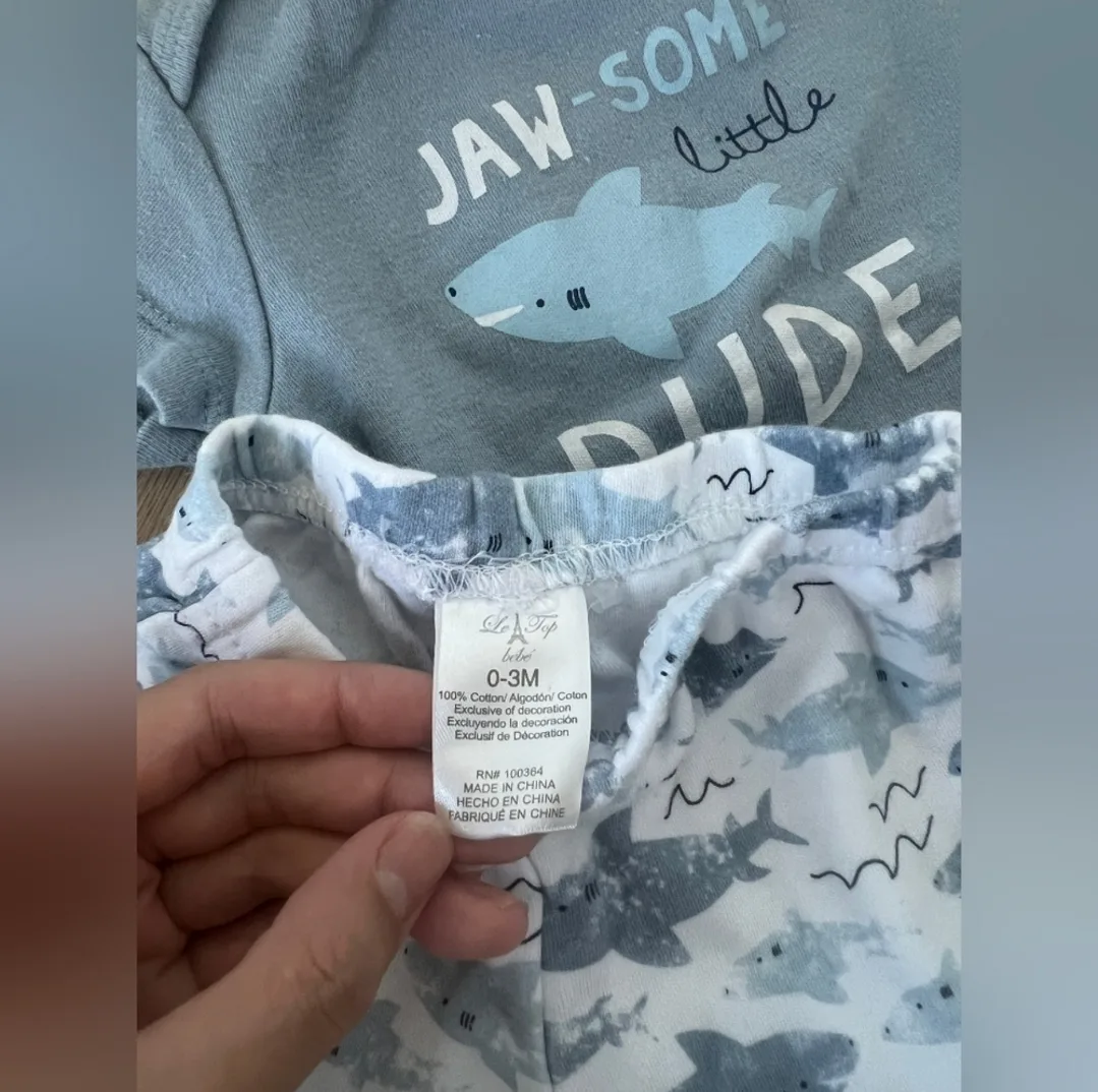 Baby Shark Matching Set 0-3M image indicator(2)