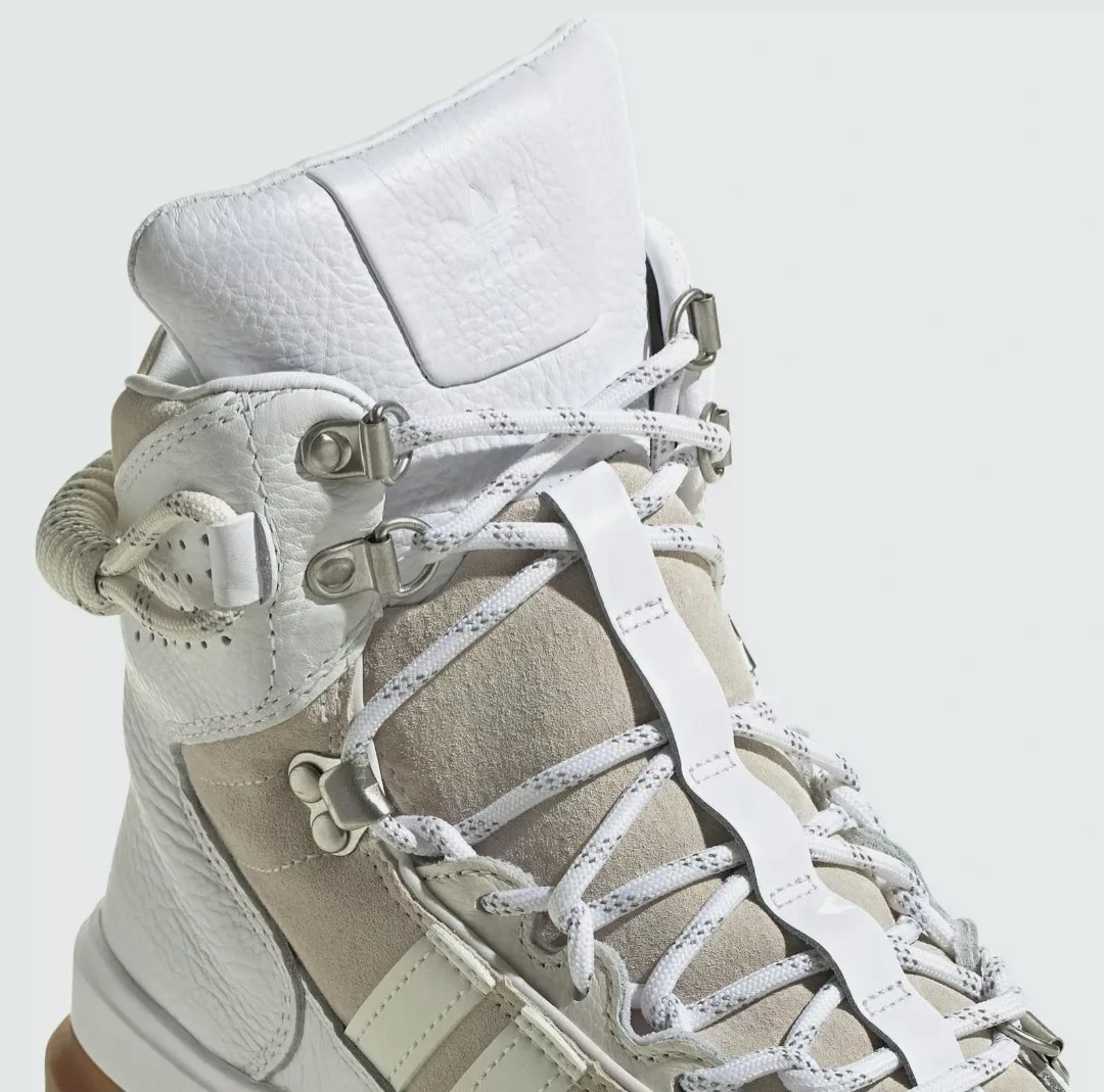 Womens Adidas Ivy Park White Lace Up Ankle Combat Boot image indicator(2)