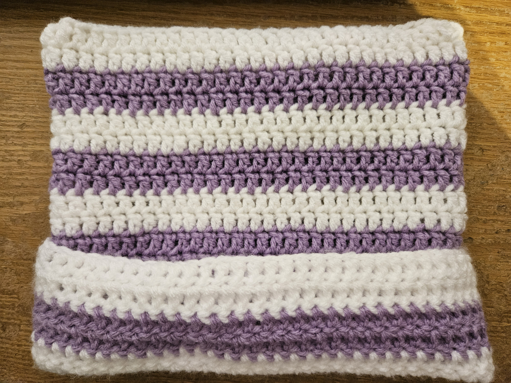 Crocheted cat beanie