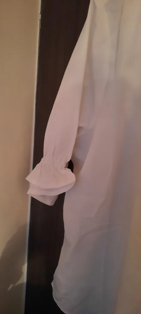 3/$15 White Blouse with Tie Neckline (Suzy) image indicator(3)