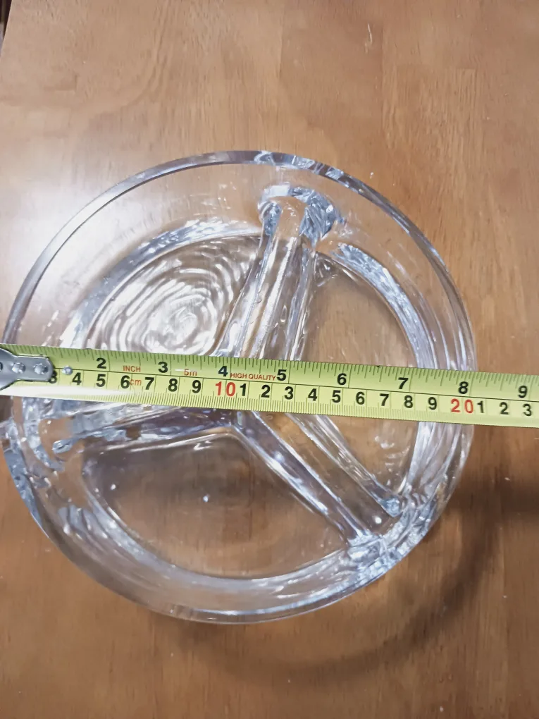 Glass Serving Dish with 3 Compartments image indicator(4)