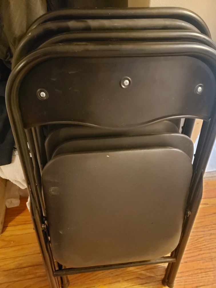 Black Folding Chair (4) - photo 3