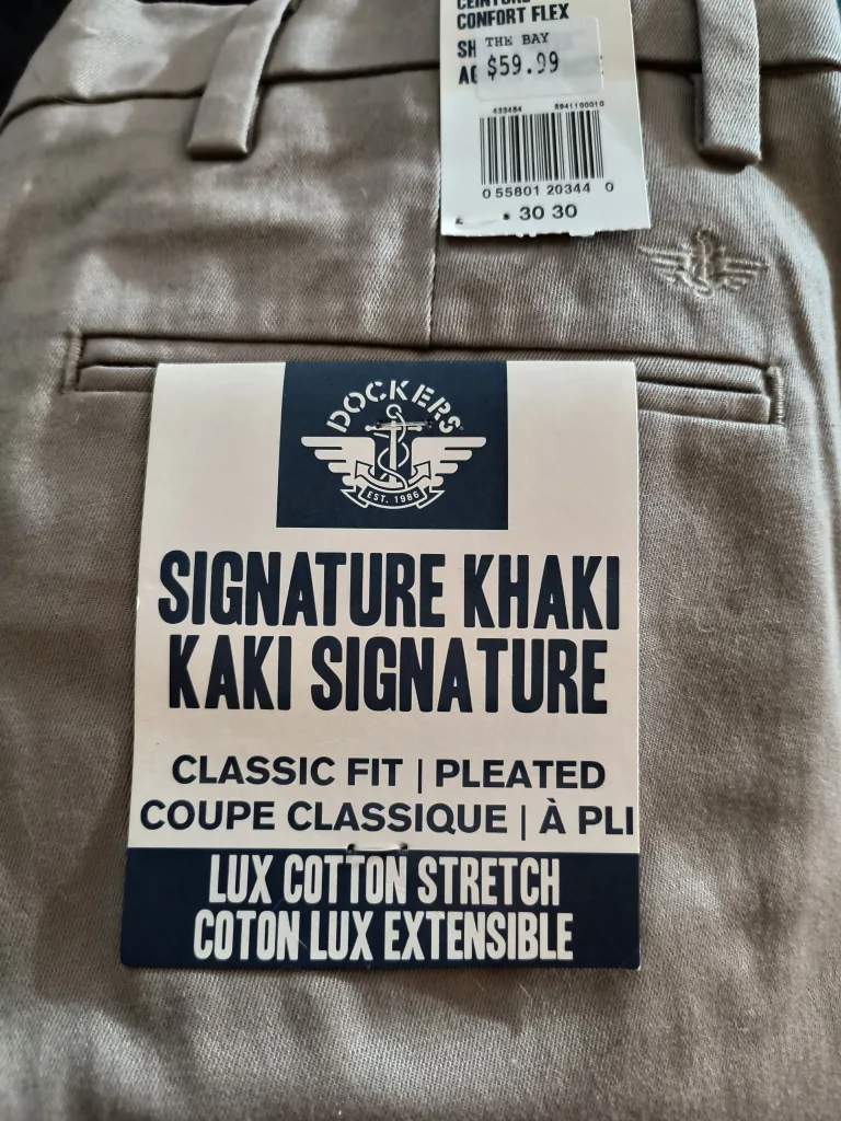 2 pairs of Dockers Signature Khaki pants image indicator(2)