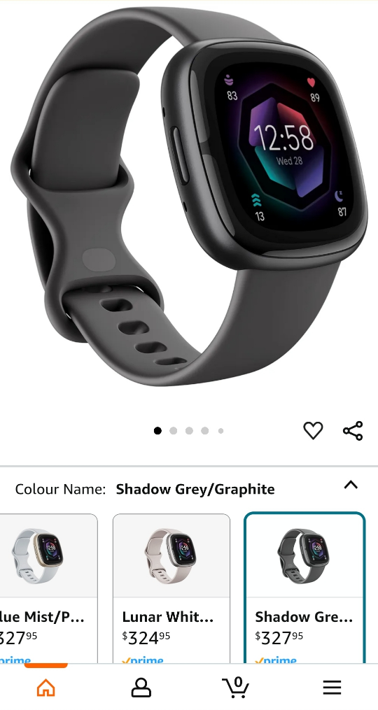 Fitbit Sense 2 Smartwatch - Shadow Grey/Graphite - photo 5