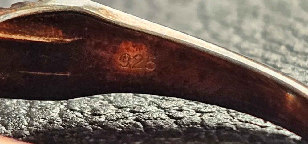 Rose Gold plated 925 Sterling Silver Halo CZ Ring image indicator(3)